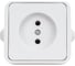 Розетка, белая 2П OУ IP44 10А TDM ELECTRIC Орель SQ1802-0004 2