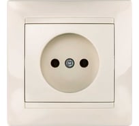 Розетка с защитной шторкой, слоновая кость 2П 10А 250В TDM ELECTRIC Лама SQ1815-0110