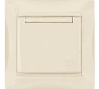 Розетка с защитными шторками и крышкой, слоновая кость 2П+З 16А 250В TDM ELECTRIC Лама SQ1815-0114