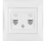 Компьютерная розетка, белая RJ45 TDM ELECTRIC Лама SQ1815-0016 1