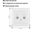 Компьютерная розетка, белая RJ45 TDM ELECTRIC Лама SQ1815-0016 3