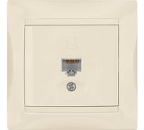 Компьютерная розетка, слоновая кость RJ45 TDM ELECTRIC Лама SQ1815-0116