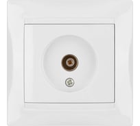 Телевизионная простая розетка, мама, белая, 0-2400 МГц TDM ELECTRIC Лама SQ1815-0017