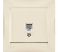 Двойная телефонная розетка, слоновая кость RJ11 TDM ELECTRIC Лама SQ1815-0118