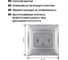 Розетка телефонная двойная RJ11 TDM ELECTRIC серебристый металлик, серия "Лама" SQ1815-0218 3
