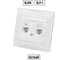 Розетка телефонная RJ11 + компьютерная RJ45, белая TDM ELECTRIC Лама SQ1815-0019 2