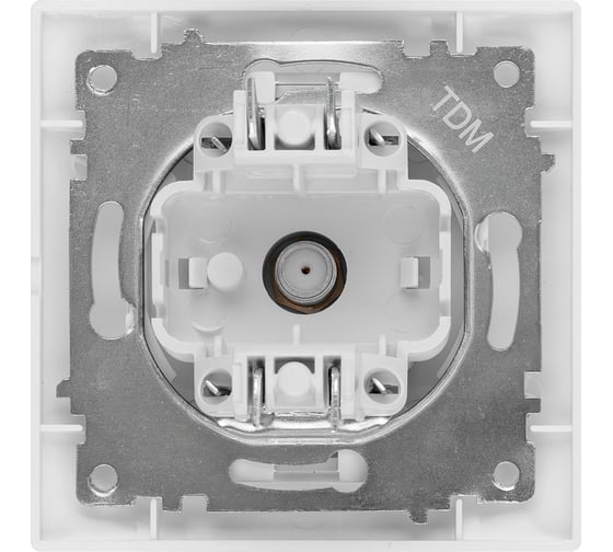 Розетка SAT F-разъем, белая 0-2400МГц TDM Лама SQ1815-0021