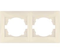 Двухпостовая горизонтальная рамка, слоновая кость TDM ELECTRIC Лама SQ1815-0130