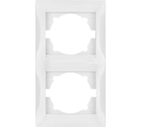 Двухпостовая вертикальная рамка, белая TDM ELECTRIC Лама SQ1815-0033