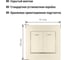 Двухклавишный выключатель TDM ELECTRIC с подсветкой, слоновая кость Таймыр SQ1814-0105 4