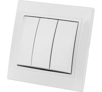 Трехклавишный выключатель TDM ELECTRIC белый Таймыр SQ1814-0003