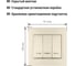 Трехклавишный выключатель TDM ELECTRIC с подсветкой, слоновая кость Таймыр SQ1814-0106 4