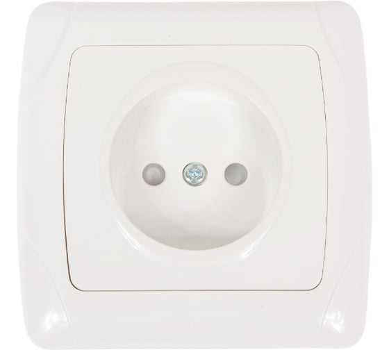 Розетка с защитными шторками, белая 2П 10А 250В TDM ELECTRIC Онега SQ1805-0010