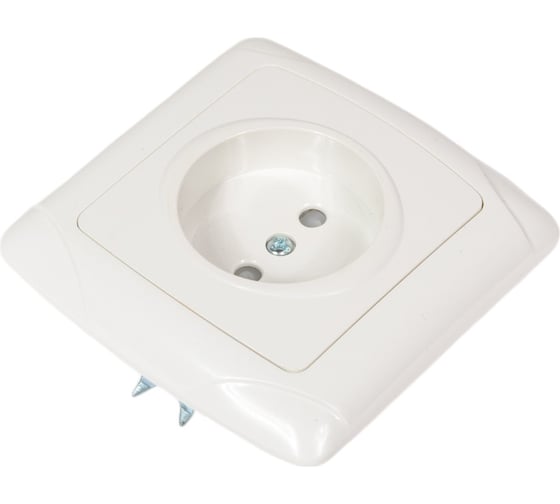 Розетка с защитными шторками, белая 2П 10А 250В TDM ELECTRIC Онега SQ1805-0010