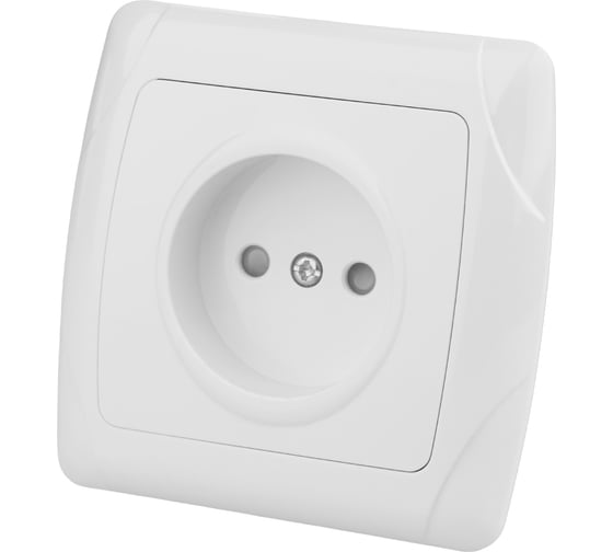 Розетка с защитными шторками, белая 2П 10А 250В TDM ELECTRIC Онега SQ1805-0010