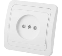 Розетка c защитными шторками, белая 2П 10А TDM ELECTRIC Валдай SQ1804-0023