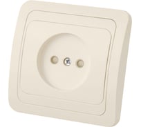 Розетка слоновая кость, с защитными шторками 10А серия "Валдай" TDM ELECTRIC SQ1804-0123