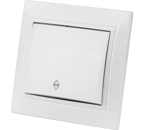 Проходной выключатель TDM ELECTRIC Таймыр белый одноклавишный SQ1814-0007