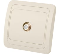 Розетка TV слоновая кость (SAT) F-типа серия "Валдай" TDM ELECTRIC SQ1804-0140
