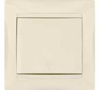 Проходной выключатель TDM ELECTRIC Лама слоновая кость одноклавишный SQ1815-0106