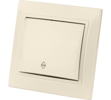 Проходной выключатель TDM ELECTRIC Таймыр слоновая кость одноклавишный SQ1814-0107