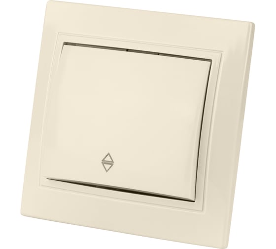 Проходной выключатель TDM ELECTRIC Таймыр слоновая кость одноклавишный SQ1814-0107 1