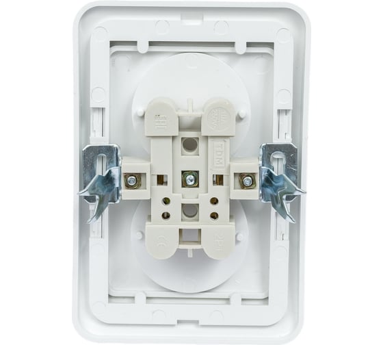 Двойная розетка, белая 2П 10А TDM ELECTRIC Валдай SQ1804-0009