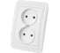 Двойная розетка, белая 2П 10А TDM ELECTRIC Валдай SQ1804-0009 1