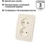 Двойная розетка, слоновая кость 2П 10А TDM ELECTRIC Валдай SQ1804-0109 4