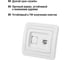 Телефонная розетка, белая RJ-11 TDM ELECTRIC Валдай SQ1804-0012 4