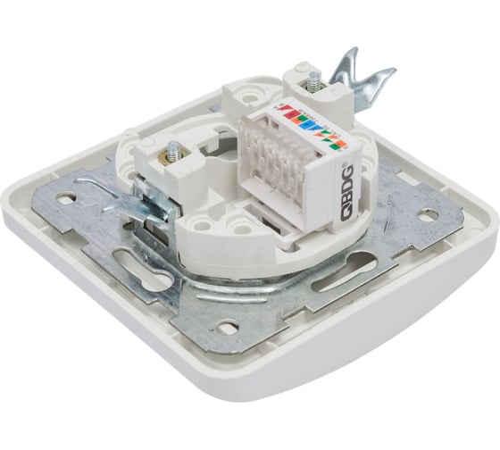 Компьютерная розетка, белая RJ-45 TDM ELECTRIC Валдай SQ1804-0013