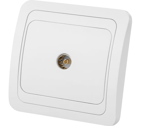 Телевизионная простая розетка, мама, белая 0-2400Гц TDM ELECTRIC Валдай SQ1804-0014