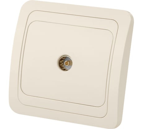 Телевизионная простая розетка, мама, слоновая кость 0-2400Гц TDM ELECTRIC Валдай SQ1804-0114