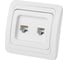 Розетка компьютерная RJ-45 + телефонная RJ-11, белая TDM Валдай SQ1804-0015 1