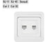 Розетка компьютерная RJ-45 + телефонная RJ-11, белая TDM Валдай SQ1804-0015 2