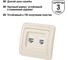 Розетка компьютерная RJ-45 + TФ (RJ-11) слоновая кость серия "Валдай" TDM ELECTRIC SQ1804-0115 4
