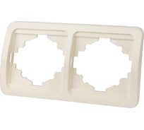 Рамка 2-ая горизонтальная слоновая кость серия "Валдай" TDM ELECTRIC SQ1804-0117