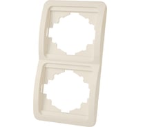 Рамка 2-ая вертикальная слоновая кость серия "Валдай" TDM ELECTRIC SQ1804-0118