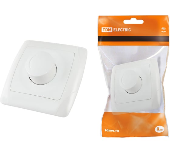 Светорегулятор, белый RL 600 Вт TDM Онега SQ1805-0009 1