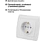 Розетка с защитными шторками, белая 2П+З 16А 250В TDM ELECTRIC Онега SQ1805-0011 4