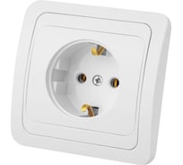 Розетка, белая 2П+З 16А TDM ELECTRIC Валдай SQ1804-0008