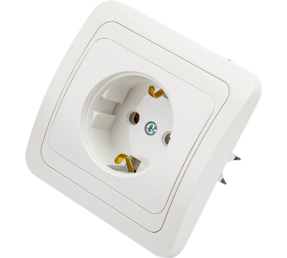 Розетка, белая 2П+З 16А TDM ELECTRIC Валдай SQ1804-0008