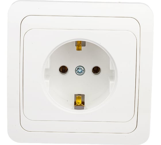 Розетка, белая 2П+З 16А TDM ELECTRIC Валдай SQ1804-0008