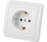 Розетка, белая 2П+З 16А TDM ELECTRIC Валдай SQ1804-0008 1