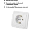 Розетка, белая 2П+З 16А TDM ELECTRIC Валдай SQ1804-0008 4