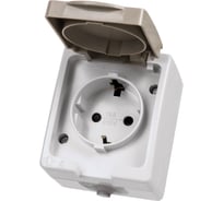 Розетка открытой установки 2П+З IP54 16А TDM ELECTRIC Вуокса SQ1803-0007