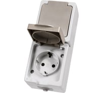 Двойная розетка вертикальная открытой установки 2П+3 IP54 16А TDM ELECTRIC Вуокса SQ1803-0009