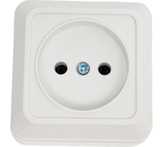 Розетка TDM ELECTRIC 2П открытой установки IP20 10А, белая серия "Ладога" SQ1801-0013