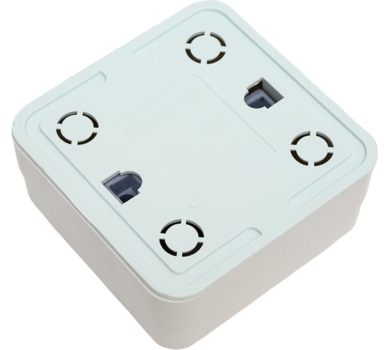 Розетка TDM ELECTRIC 2П открытой установки IP20 10А, белая серия "Ладога" SQ1801-0013