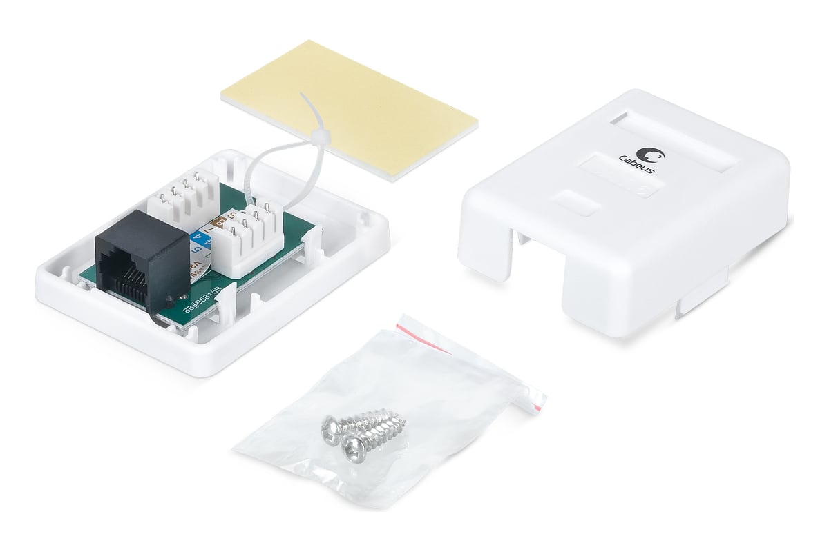 Компьютерная розетка Cabeus RJ-45(8P8C), категория 6, одинарная ...